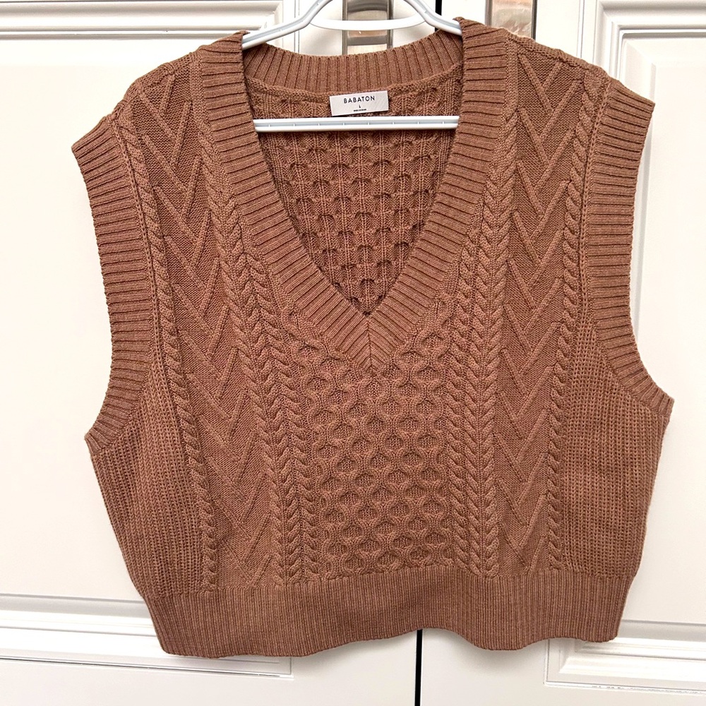 Babaton cropped vest